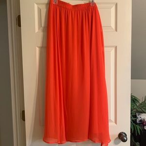 Chiffon maxi skirt